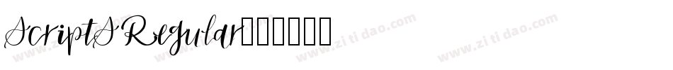 ScriptS Regular字体转换